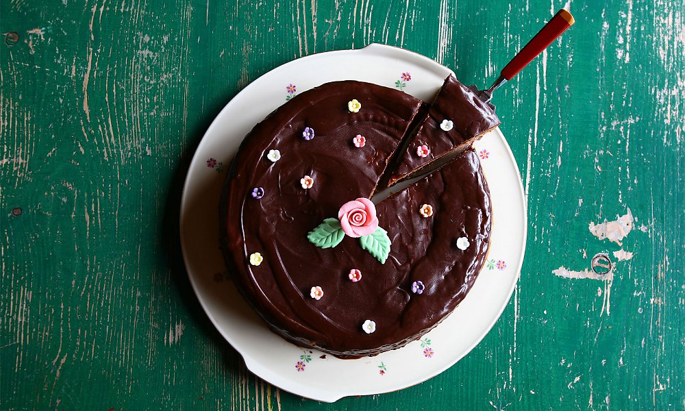 Kuchen selbstgebacken